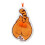 Serviette à main en microfibre douce, belle corde-Orange 1