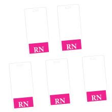 Badge d'infirmière enregistré, 5 pièces, Badge-Rose
