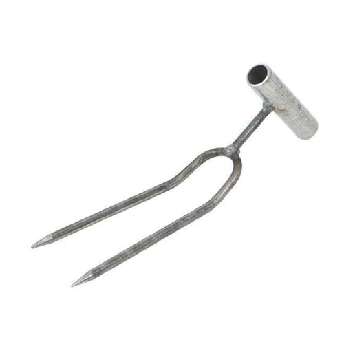 High Strength Iron Handheld 2 Prong Digging Fork Rakes-1 pack