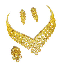 Ensemble de bijoux polyvalents de couleur or, collier-Article 4