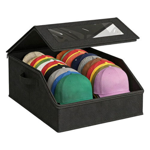 Stackable Hat Organizers for Baseball Caps,Hat Storage-Black