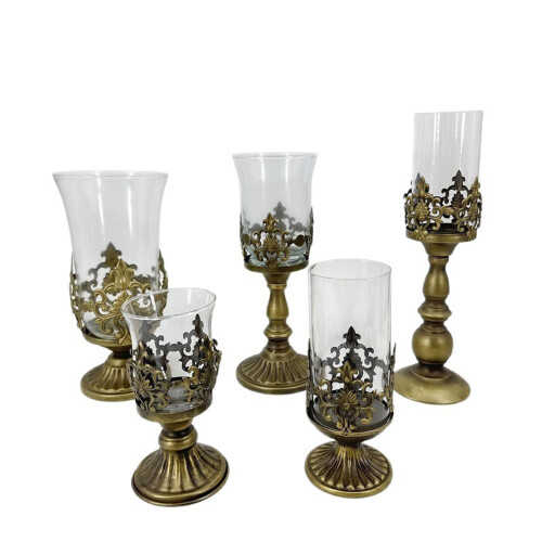 Tornadoes Candle Holders Pillar Candle Holders with-25W372MK 2