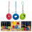 Roue d'exercice suspendue anti-mastication, lit de pneu-Bleu 2