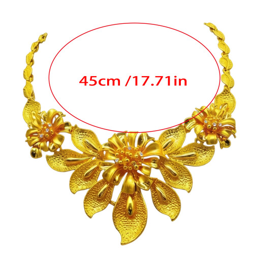 Ensemble de bijoux polyvalents de couleur or, collier-Article 4 1