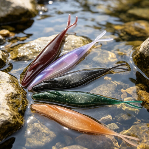 Schwimmköder Swimbaits Angelköder Simulationsköder-Burgund 2