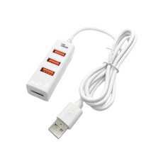 1 Ingang 4 Uitgang USB-laders Splitterkabel voor laptops,-120 cm