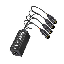 4-weg XLR auditieve signaalconverter met-openbare mond