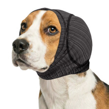 Huisdier Oor Wrap voor Hond Relief Angst Verzorging-Grijze M