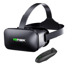 Verstellbares Kopfband, VR-Headset mit Controller für komfortables, verstellbares 3D-Virtual-Reality-Headset mit HD-Linsen, Blaulichtfilter,