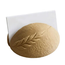 3D PrintedBread Business Card Stand 9.4X9.4X4.5CM Desktop-brown