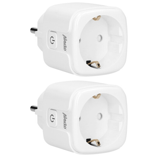 Intelligente WLAN-Steckdose mit Energiemonitor, 16 A, 2er-Pack 1