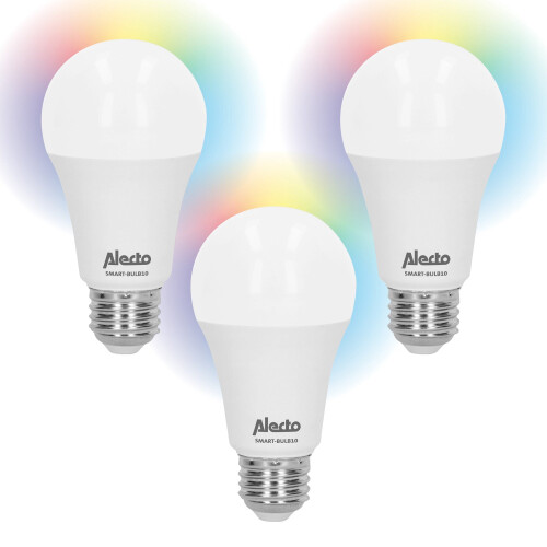 Intelligente WLAN-LED-Lampen, 3er-Pack, sprachgesteuert, dimmbar 1