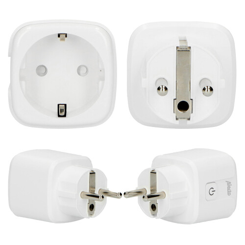 Intelligente WLAN-Steckdose mit Energiemonitor, 16 A, 2er-Pack 2