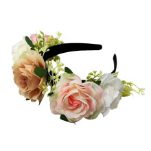 Fabric Flower Hairband Hair Styling Hairhoop For Music-2