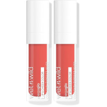 wet n wild Mega Glo Lip & Cheek Color, Creamy Coral Stain, Buildable Multi-Use Soft Matte Finish, Vegan & Cruelty-Free - Coral Dream (Pack of 2)