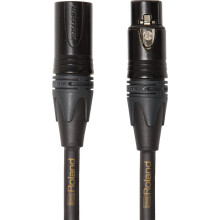 ROLAND Gold Quad Series Neutrik XLR Microphone Cable, 10-Feet