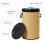 Collapsible Round Bamboo Laundry Basket Lid Hamper 4