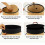 Collapsible Round Bamboo Laundry Basket Lid Hamper 5