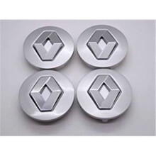 Satz mit 4 Aluminium-Radkappen 8200043899 Renault 57 mm - Emblem - Logo - Megane - Espace -