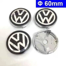 Buding – 4 Stück 60 mm Volkswagen Logo Radnabenkappen
