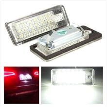 2 x 18 LED 6000K Kennzeichenleuchten für Audi A3 S3 A4 S4 B6 B7 A6 S6 A8 Q7