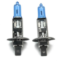2 bombillas halógenas H1 para faros delanteros de coche, blancas, 4500-6500K, 12V, 100W