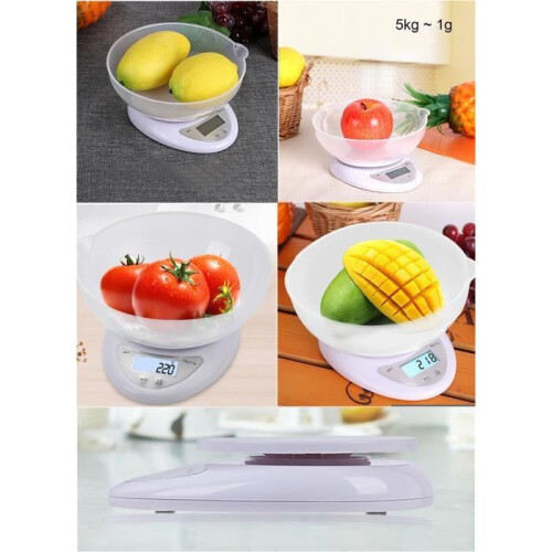 Kitchen scale - YOUNGKEE - 5KG - Electronic - LCD - White 1