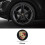 4 x Μαύρα καλύμματα τροχών ABS με λογότυπο 65mm για Porsche Macan 2