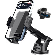 Autotelefoonhouder, telefoonhouder met zuignap voor voorruit en dashboard, compatibel met smartphones van 4,0'' tot 7,0''