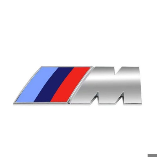 Έμβλημα - BMW - M - Σετ 2 τεμαχίων - 4,5cm x 1,5cm - Μαύρο - Μεταλλικό με ισχυρή κόλλα 1