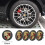 x Porsche Macan 65mm γκρι κεντρικά καπάκια τροχών με λογότυπο 1