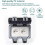 Waterproof Double Outdoor Electrical Socket IP66 Waterproof Wall Socket 16A 4