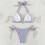 Women's Triangle String Bikini Set Sexy Tie Side Two-Purple L 6