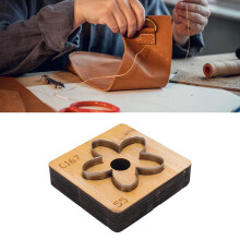 55 mm Blüten-Leder-Stanzform, Holz & Stahl