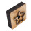 Blumenleder-Ausschneideform mit Holzbasis 50mm 6