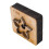 Blumenleder-Ausschneideform mit Holzbasis 50mm 16