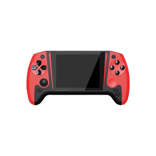 (Red 1) Retro Handheld Game Console Lcd Screen Built-In 500 Games Gaming Console