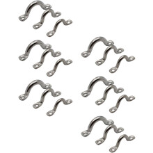 18 argollas de amarre para cubierta de kayak o barco, de acero inoxidable 316, con asas cómodas.