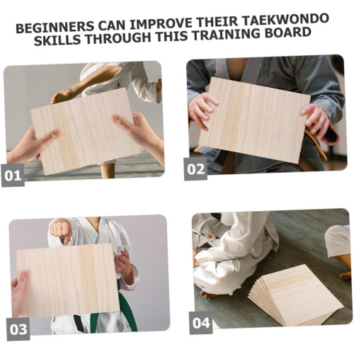 12pcs Wood Breaking Boards for Taekwondo Training 2