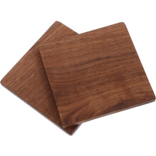 Tablas de madera de nogal gruesas, 2 piezas, 10x10x0,8 cm, tablones de madera sin acabado para manualidades y tallado.