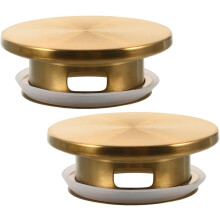 2 Stück Edelstahl-Wasserkrugdeckel, wiederverwendbare Wasserflaschenverschlüsse, hitzebeständig, hervorragende Abdichtung, goldfarben