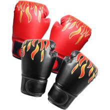Boxing Gloves 2 Pairs PU Leather Kickboxing Sparring Gloves