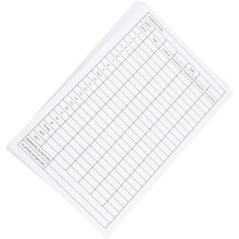 20 Golf-Scorekarten aus kupferbeschichtetem Papier zur Aufzeichnung der Spielernummern