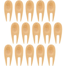 20 stuks bamboe divotvorken, golfreparatiegereedschap, balmarker, professioneel divotgereedschap