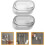 2 porta spazzolini da parete con coperchio in ABS, design elegante e minimalista. 8