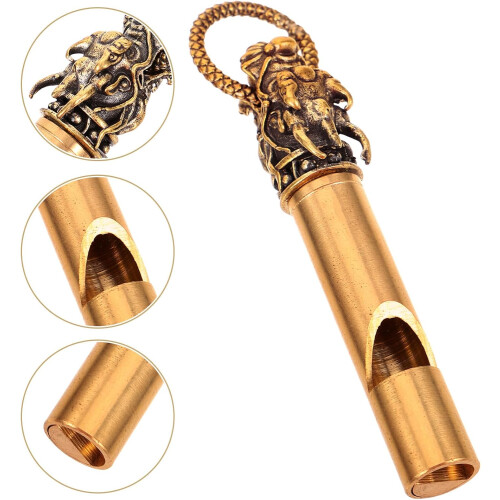 Copper Whistle Emergency Survival Whistle Metal Hanging 2