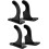 4Pcs Black Baseball Bat Wall Mount Holder Horizontal Storage Rack Organizer 1