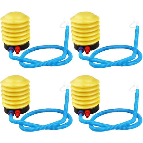 4 buc Pompă de picior pentru gonflabile, pompă cu pedală, material plastic, practică, ușor de utilizat