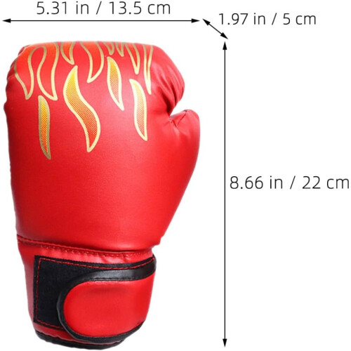 Guantoni da boxe, 2 paia, in pelle PU, per kickboxing e sparring. 1