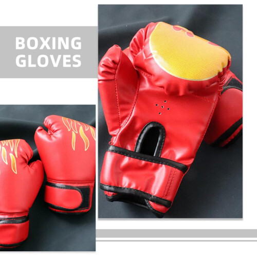 Guantoni da boxe, 2 paia, in pelle PU, per kickboxing e sparring. 2